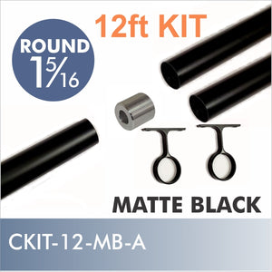 Connect 12ft Matte Black Kit Style A