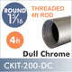4ft CONNECT Threaded 1 5/16 Rod Dull Chrome