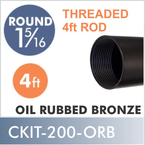 4ft CONNECT Threaded 1 5/16 Rod Oil Rubbed Bronze