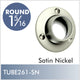Closed Flange for 1-5-16" Diameter Rod, Satin Nickel