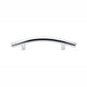 Curved 3-3-4" Bar Pull, Polished Chrome