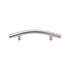 Curved 3-3-4" Bar Pull, Brushed Satin Nickel