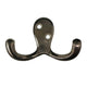 Double Hook, Brushed Nickel CH202-ZBN-2