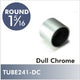 Dull Chrome Invisible Flange for 1-5-16'' Closet Rod