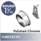 Elite Pin Flange for 1-5-16'' Polished Chrome