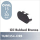 End Cap for Oval Rod, Oil Rubbed Bronze