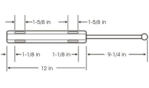 Extra Large Valet Rod - Oil Rubbed Bronze