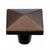 Extra Large Aspen Square Knob, Mahogany Bronze