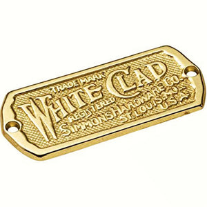 Ice Box Plate - 904, Polished Brass