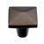 Large Aspen Square Knob, Mahogany Bronze