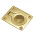 Large Brass Recessed Hinge Pull DP423-PB
