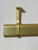 Oval Closet Rod Center Support, Satin Brass