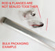 18" Satin Brass Oval Rod Kit