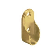Oval Closet Rod Flange, Polished Brass