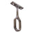 Oval Closet Rod Center Support, Satin Nickel