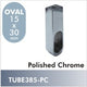 Novara Oval Flange, Polished Chrome 845-PC
