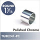 Polished Chrome Invisible Flange for 1-5-16''