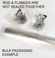 36 Inch Polished Chrome Round 1 5/16 Rod Kit