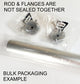 24 Inch Polished Chrome Round 1 5/16 Rod Kit