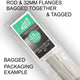 18 Inch Satin Nickel Round 1 5/16 Rod kit