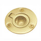 Round Brass Recessed Hinge Pull DP424-PB