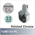 Round Polished Chrome flange 32mm 852-PC