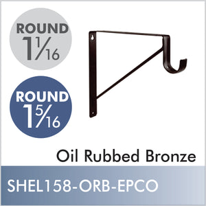 Shelf & Rod Bracket, Oil Rubbed Bronze - EPCO