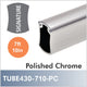 7ft 10in, Polished Chrome Signature Closet Rod, TUBE430-710-PC