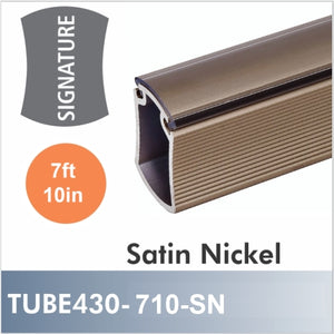 7ft 10in, Satin Nickel Signature Closet Rod, TUBE430-710-SN