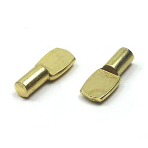 Shelf Support Pin - 523-B Bright Brass 5mm Pin - BAG OF 50