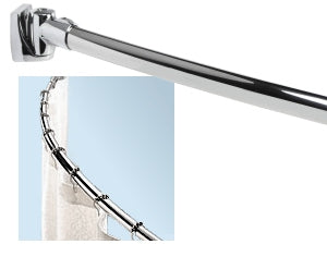 Curved Shower Rod, Chrome 5ft