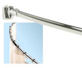 Curved Shower Rod, Stainless 5ft
