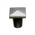 Small Aspen Square Knob, Silicon Bronze Light finish