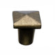 Small Aspen Square Knob, Light Bronze finish