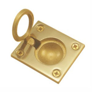 Small Brass Recessed Hinge Pull