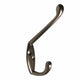 Straight Coat & Hat Hook, Brushed Nickel