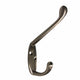 Straight Coat & Hat Hook, Matte Nickel