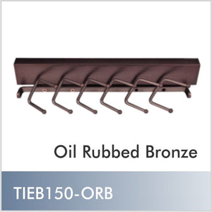 Metro Tie Rack - 12 inch, Oil Rubbed Bronze
