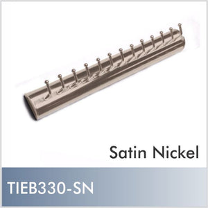 Veda Tie Rack in Satin Nickel