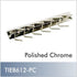 Express Tie Rack - 12 inch, Polished Chrome