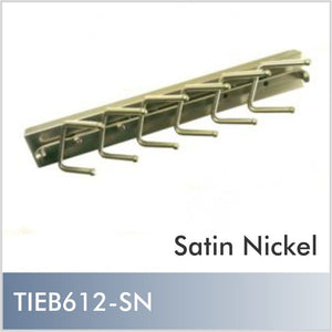 Express Tie Rack - 12 inch, Satin Nickel