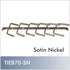 Stationary Tie Rack, Satin Nickel