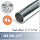 4ft Polished Chrome 1-1-16" Diameter Rod