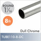 8ft Dull Chrome 1-1-16" Diameter Rod, Aluminum