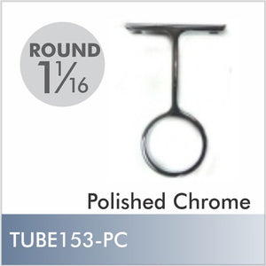Round Polished Chrome 1-1-16" Center Support