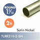 Aluminum 2ft 1-5-16" Diameter Rod, Satin Nickel finish