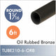 Aluminum 6ft 1-5-16" Diameter Rod, Oil Rubbed Bronze finish