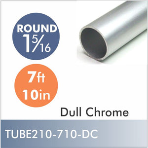 Aluminum 7ft 10in 1-5-16" Diameter Rod, Dull Chrome finish