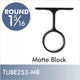 Matte Black Center Support for 1 5/16 Diameter Rod