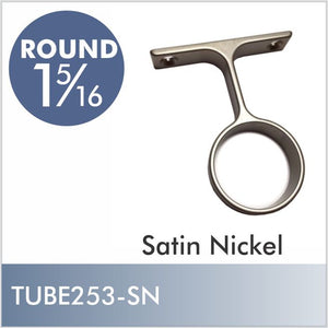 Round Satin Nickel 1-5-16" Center Support